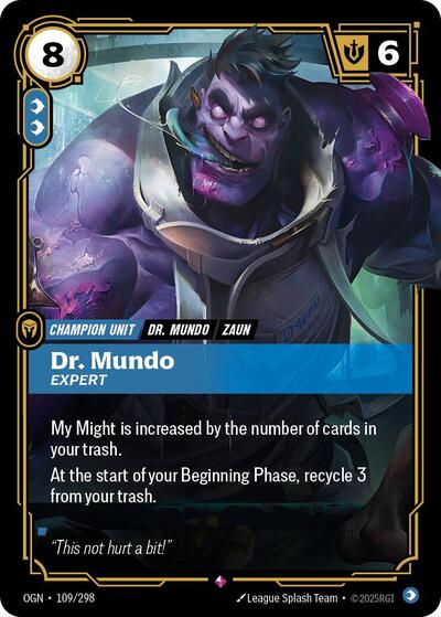 Riftbound - Origins - 109/298 Dr. Mundo - Expert Rare