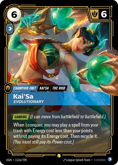 Riftbound - Origins - 112a/298 Kai'Sa - Evolutionary (Alternate