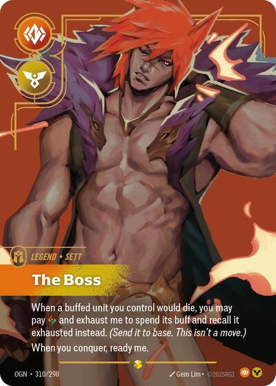 Riftbound - Origins - 310/298 Sett - The Boss (Overnumbered) Showcase