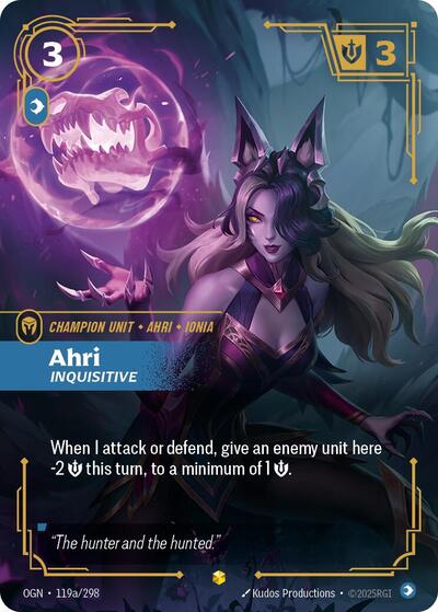 Riftbound - Origins - 119a/298 Ahri - Inquisitive (Alternate Art