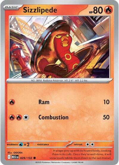Mega Evolution - 029/132 Sizzlipede Common
