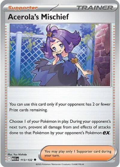 Mega Evolution - 113/132 Acerola's Mischief Uncommon