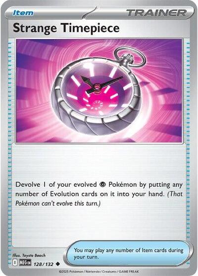 Mega Evolution - 128/132 Strange Timepiece Uncommon Mega Evolution - 128/132 Strange Timepiece Uncommon