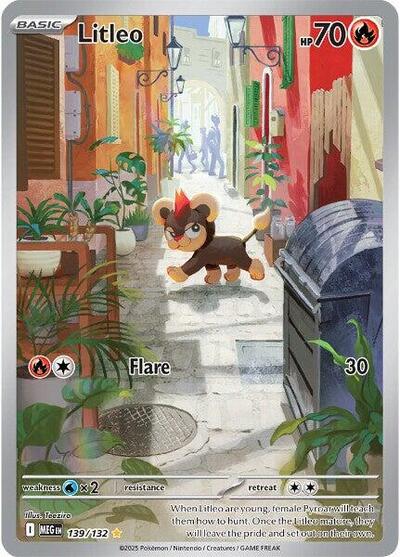 Mega Evolution - 139/132 Litleo Illustration Rare