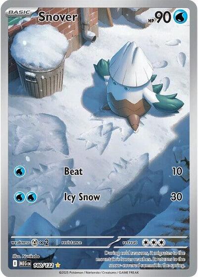 Mega Evolution - 140/132 Snover Illustration Rare