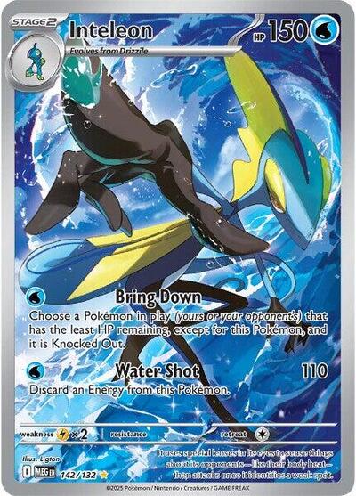 Mega Evolution - 142/132 Inteleon Illustration Rare