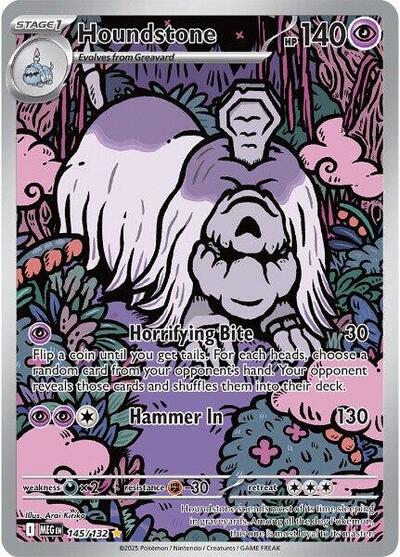 Mega Evolution - 145/132 Houndstone Illustration Rare
