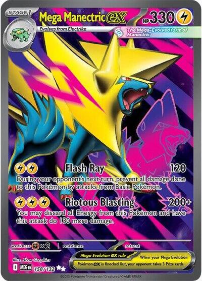 Mega Evolution - 158/132 Mega Manectric ex Ultra Rare