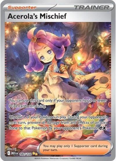 Mega Evolution - 183/132 Acerola's Mischief Special Illustration Rare