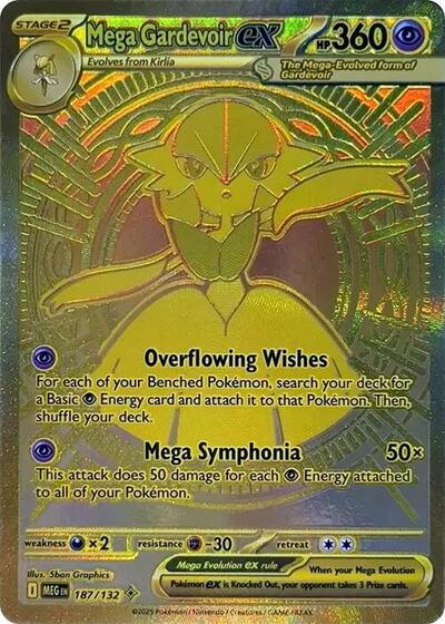Mega Evolution - 187/132 Mega Gardevoir ex Mega Hyper Rare