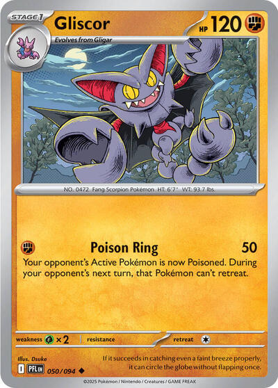 Mega Evolution Phantasmal Flames - 050/094 Gliscor Uncommon
