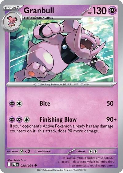 Mega Evolution Phantasmal Flames - 038/094 Granbull Uncommon
