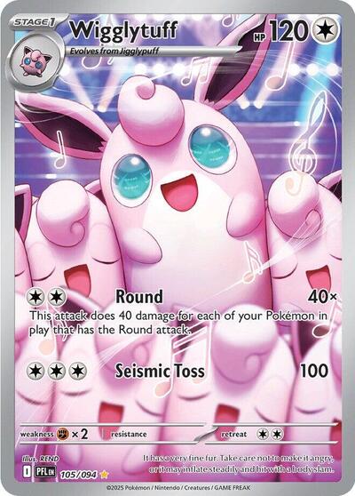 Mega Evolution Phantasmal Flames - 105/094 Wigglytuff Illustration Rare
