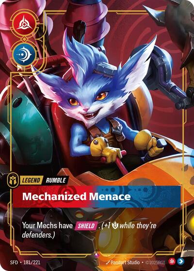 Riftbound Spiritforged - 181/221 Rumble - Mechanized Menace Rare
