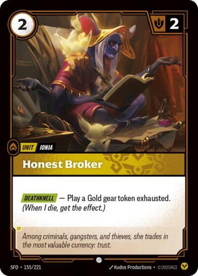 Riftbound Spiritforged - 155/221 Honest Broker Common