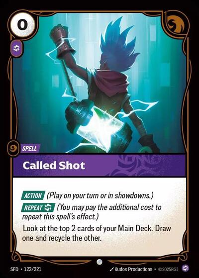 Riftbound Spiritforged - 122/221 Called Shot Common