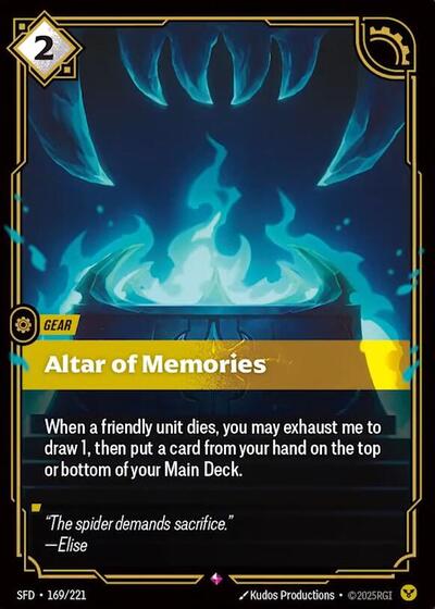 Riftbound Spiritforged - 169/221 Altar of Memories Rare