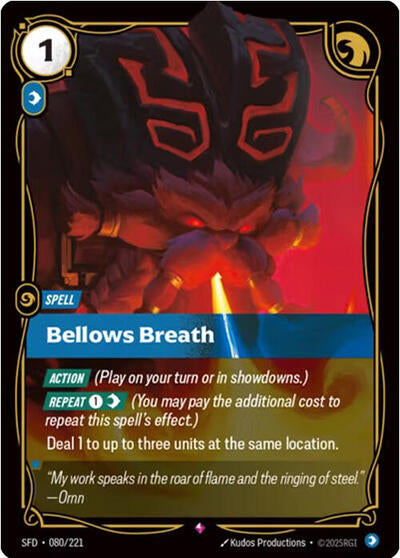 Riftbound Spiritforged - 080/221 Bellows Breath Rare
