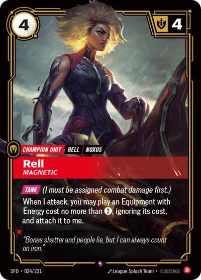 Riftbound Spiritforged - 024/221 Rell - Magnetic Rare