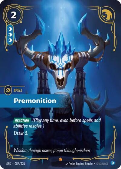 Riftbound Spiritforged - 087/221 Premonition Epic