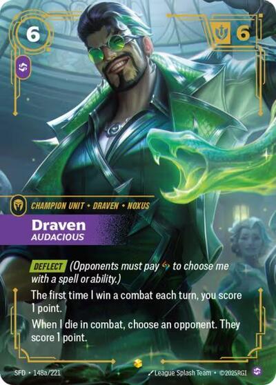 Riftbound Spiritforged - 148a/221 Draven - Audacious (Alternate Art) Showcase