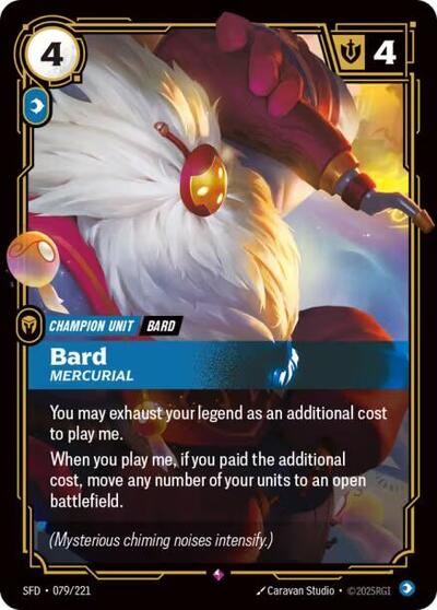 Riftbound Spiritforged - 079/221 Bard - Mercurial Rare