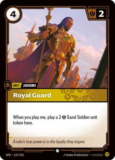 Riftbound Spiritforged - 157/221 Royal Guard Common