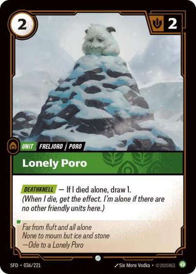 Riftbound Spiritforged - 036/221 Lonely Poro Common