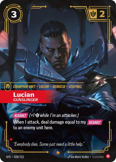 Riftbound Spiritforged - 028/221 Lucian - Gunslinger Epic
