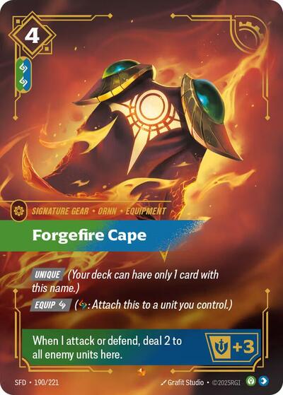 Riftbound Spiritforged - 190/221 Forgefire Cape Epic