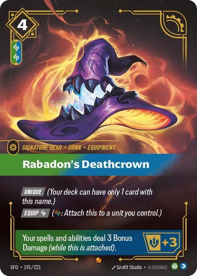 Riftbound Spiritforged - 191/221 Rabadon's Deathcrown Epic