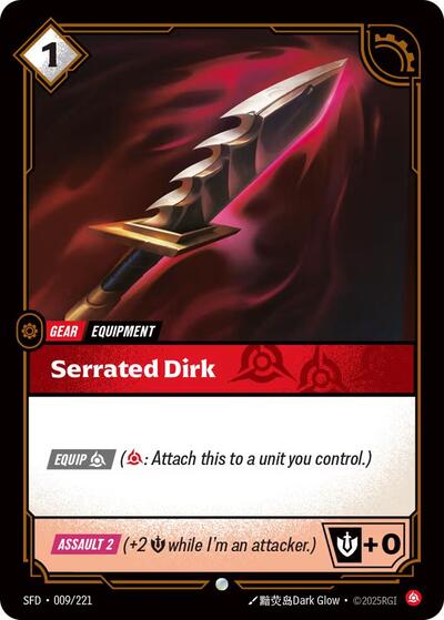 Riftbound Spiritforged - 009/221 Serrated Dirk Common
