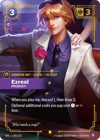 Riftbound Spiritforged - 149a/221 Ezreal - Prodigy (Alternate Art) Showcase