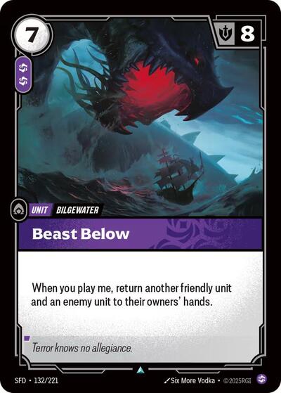 Riftbound Spiritforged - 132/221 Beast Below Uncommon