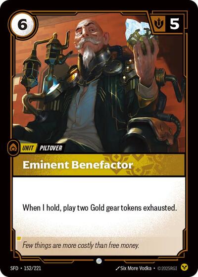 Riftbound Spiritforged - 152/221 Eminent Benefactor Common