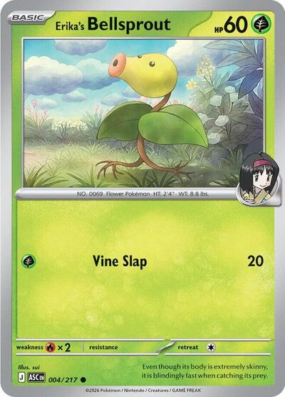 Mega Evolution Ascended Heroes - 004/217 Erika's Bellsprout Common