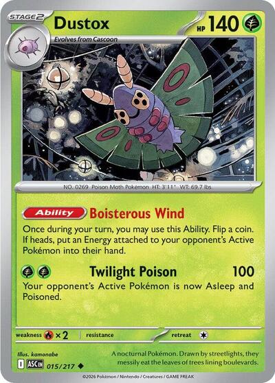 Mega Evolution Ascended Heroes - 015/217 Dustox Uncommon