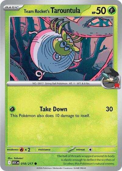 ME: Ascended Heroes - 018/217 Team Rocket's Tarountula Common