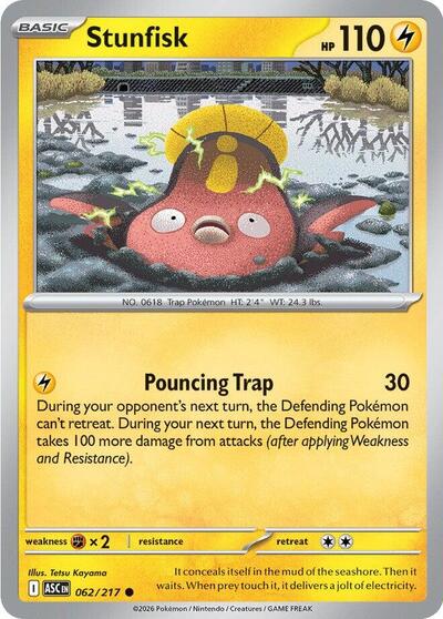ME: Ascended Heroes - 062/217 Stunfisk Common