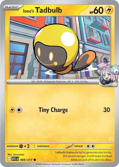 Mega Evolution Ascended Heroes - 069/217 Iono's Tadbulb Common