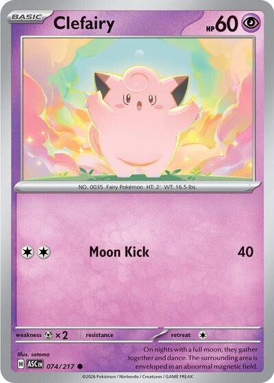 ME: Ascended Heroes - 074/217 Clefairy Common