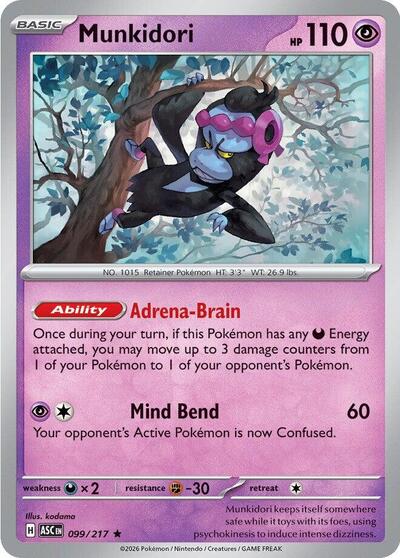 Mega Evolution Ascended Heroes - 099/217 Munkidori Rare