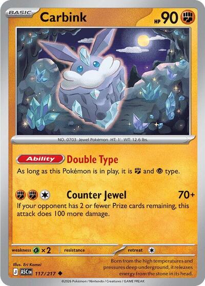 Mega Evolution Ascended Heroes - 117/217 Carbink Uncommon