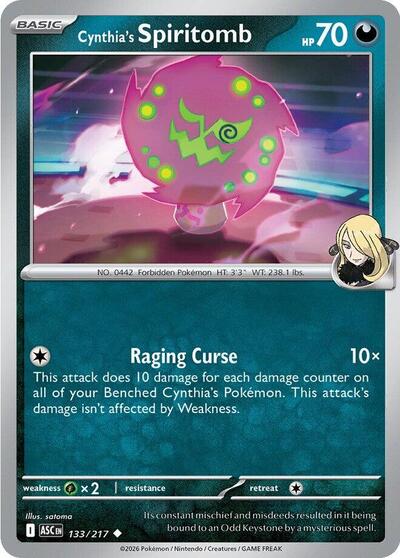ME: Ascended Heroes - 133/217 Cynthia's Spiritomb Uncommon