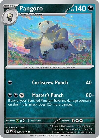 ME: Ascended Heroes - 140/217 Pangoro Uncommon