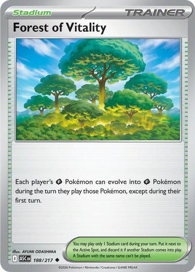 Mega Evolution Ascended Heroes - 188/217 Forest of Vitality Uncommon