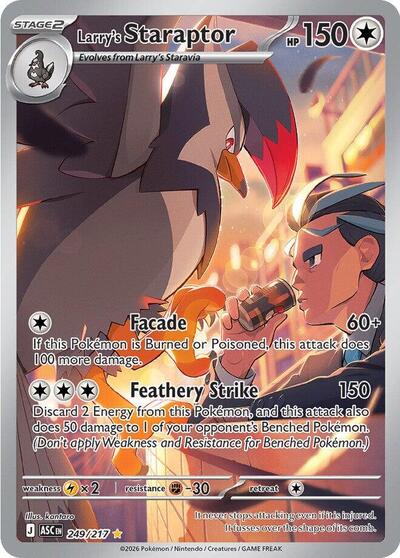 Mega Evolution Ascended Heroes - 249/217 Larry's Staraptor Illustration Rare
