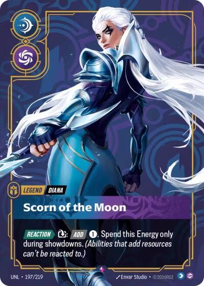 Riftbound- Unleashed - Diana - Scorn of the Moon 197/219 Rare