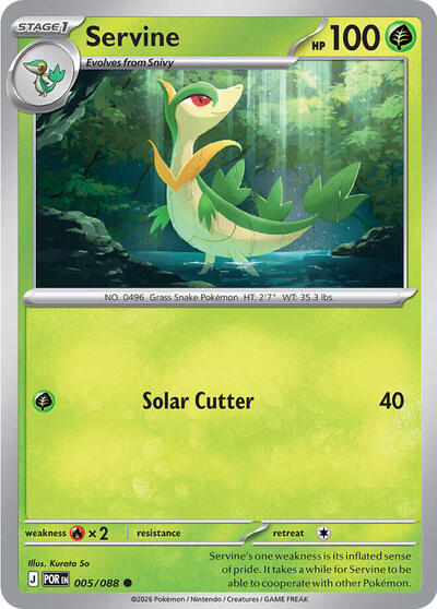Mega Evolution Perfect Order - 005/088 Servine Common