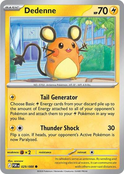 Mega Evolution Perfect Order - 029/088 Dedenne - 029/088 Common